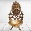 Mohan Jodero Laxmi Diya/Lakshmi Akhand Deepak with Antique Home Decorative for Temple & Festival view 1