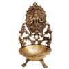 Mohan Jodero Laxmi Diya/Lakshmi Akhand Deepak with Antique Home Decorative for Temple & Festival view 3