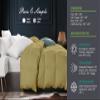 9.8 NEWTON Baffle Box All Seasons Feather Down Alternative Comforter Full/Queen Size - Box Pleated Down Alternative Duvet Quilt Comforter Insert with Corner Tabs (90x90, Toupe) view 4
