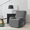 XVBVS Velvet Recliner Sofa Cover Split Reclining Couch Cover Stretch Recliner Sofa Slipcovers Anti-Slip Furniture Covers with Elastic Bottom for Living Room (Color : Gray, Size : 1 Seater 4-Piece) view 2