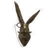 AnsonBoy Bronze Resin Animal Head Carving Glasses Wall Mount Home Decor view 3