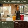 Elite Gourmet EJX600 Mini Compact Small Space-Saving Masticating Slow Juicer Cold Press Juice Extractor, Nutrient and Vitamin Dense, BPA-Free Tritan, Easy to Clean, 16 oz Juice Cup, Charcoal Grey view 4