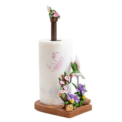 Kitchen Paper Towel Holder Vertical Paper Towel Stand For Kitchen Countertops Bars Dining Tables Resin Paper Holder Home Decoration (Color : Multi-colored, Size : 18.5 * 15 * 37.5cm)