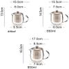 Habiba Tea Kettle Creative Round Teapot with Stainless Steel Infusion Filter Clear Glass Tea Kettle Coffee Container for Household Office Household view 2
