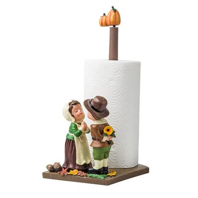Vertical Paper Towel Holder Resin Kitchen Paper Towel Stand Roll Paper Holder For Countertops Bathroom Toilet Paper Holder Decoration (Color : Multi-colored, Size : 15 * 21 * 31.5cm)