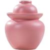 Fermenting Jars Water Seal Household Multi-capacity Options Pickle Jar, Double Lid Water Seal Kimchi Jar, Chinese Style Thickened Ceramics Grain Storage Barrel (Color : Pink, Size : 1.5kg) view 1