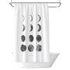 Feilx Shower Curtain Liner  Lunar Eclipse Pattern Curtain for Bathroom Moon Scene Shower Curtain Polyester Fiber Bath Curtain with Hooks Nordic (Size : 150X180cm) view 1