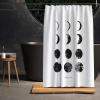 Feilx Shower Curtain Liner  Lunar Eclipse Pattern Curtain for Bathroom Moon Scene Shower Curtain Polyester Fiber Bath Curtain with Hooks Nordic (Size : 150X180cm) view 2