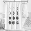 Feilx Shower Curtain Liner  Lunar Eclipse Pattern Curtain for Bathroom Moon Scene Shower Curtain Polyester Fiber Bath Curtain with Hooks Nordic (Size : 150X180cm) view 3