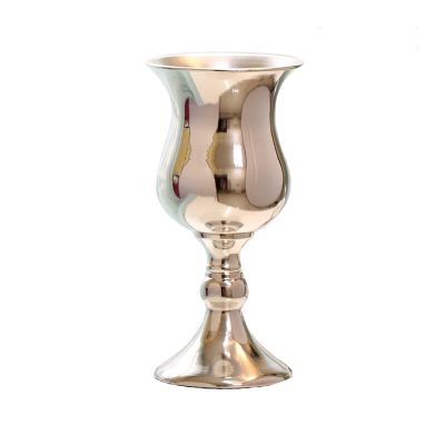 TOMYEUS vases Metal Vase Silver Color Luxury Wedding Centerpiece Table Decor vases for Decor (Size : Large)