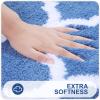OLANLY Bathroom Rugs 36x24, Soft and Absorbent Microfiber Bath Rugs, Non-Slip Shaggy Shower Carpet, Machine Wash Dry, Bath Mats for Bathroom Floor, Tub and Shower, Blue view 2