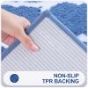 OLANLY Bathroom Rugs 36x24, Soft and Absorbent Microfiber Bath Rugs, Non-Slip Shaggy Shower Carpet, Machine Wash Dry, Bath Mats for Bathroom Floor, Tub and Shower, Blue view 4