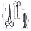 Black Head Remover Beard Mustache Scissors And Comb Set Kit For Men Care (3 Pieces Kit) Nail Cleaning Kit for Men view 3