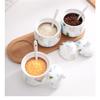 Kitchen Spice Tool Ceramic Spice Jar Seasoning Box Seasoning Bottle Jar Seasoning Bottle view 3