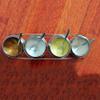 Stainless Steel Seasoning Box Set Seasoning Jar Stainless Steel Seasoning Rack with Seasoning Box and Lid 4-piece Set view 3
