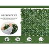Artificial Hedge Fence Screen Privacy Screen Artificial Panels Leaves Artificial Fake Leaves Hedge Wall Panels Vine Privacy Screen Expandable Faux Privacy Fence W618(1x5m/3.28x16.40ft) view 2