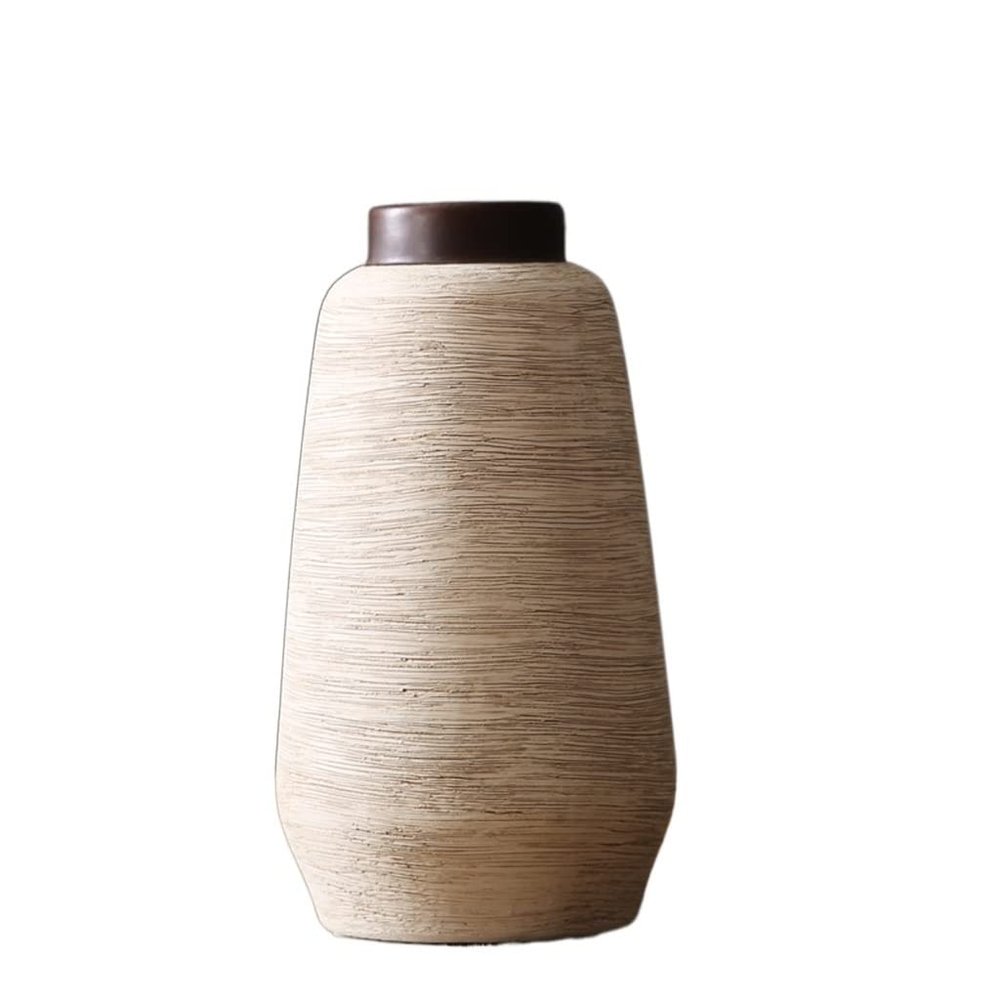 BNNP Vases for Centerpieces Vase Retro Flower Pot Decoration Living Room Dining Table TV Cabinet Nostalgic Vase Ceramic Vase Arrangement Decorative Ornament (Size : C)
