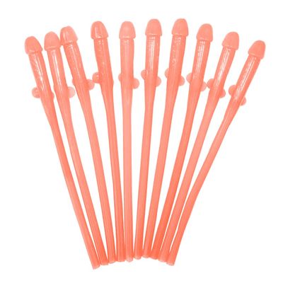 10pcs Bachelorette Party Decorations Naughty Straws Hen Straws Funny Straws Crazy Straws Bride, Hen Party Favors Supplies Funny Drinking Straws Naughty Bridal Shower Drinking Games Brown, 19*1*1cm