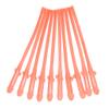 10pcs Bachelorette Party Decorations Naughty Straws Hen Straws Funny Straws Crazy Straws Bride, Hen Party Favors Supplies Funny Drinking Straws Naughty Bridal Shower Drinking Games Brown, 19*1*1cm view 2