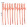 10pcs Bachelorette Party Decorations Naughty Straws Hen Straws Funny Straws Crazy Straws Bride, Hen Party Favors Supplies Funny Drinking Straws Naughty Bridal Shower Drinking Games Brown, 19*1*1cm view 4