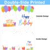 party greeting Jumbo Birthday Card Giant Guest Book Big Happy Birthday Party Signs Decorations Extra Large Birthday Gifts Cards Supplies for Women Men Boss -Large 14 x 22 inches view 2