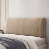Backrest Pillow Linen Fabric Upholstered Headboard Daybed Cushion Bolster Bed Backrest Large Reading Pillows for Bed Back Support, with Detachable Cover,F,No headboard 47.2"/120cm view 1