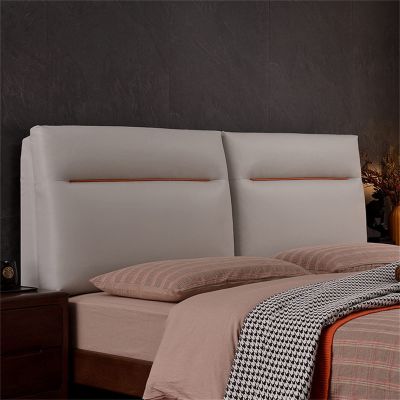Leather Headboard Cushion Bedside Back Cushions,Large Reading Pillow Removable Washable Cover for Tatami Dorm Bed Bench Bedroom Upholstered Headboard,B,No headboard 78.7"/200cm