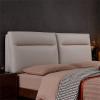 Leather Headboard Cushion Bedside Back Cushions,Large Reading Pillow Removable Washable Cover for Tatami Dorm Bed Bench Bedroom Upholstered Headboard,B,No headboard 78.7"/200cm view 1