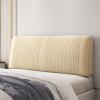 Backrest Pillow Linen Fabric Upholstered Headboard Daybed Cushion Bolster Bed Backrest Large Reading Pillows for Bed Back Support, with Detachable Cover,A,No headboard 78.7"/200cm view 1