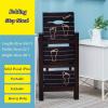 FALIYORS Portable Step Stool Step Ladder Home Step Stools,Folding Step Stool, 3 Tread Kitchen Step Stool, Non-Slip, Multi-Function Library view 3