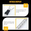 DOITOOL Long Reach Hook 50.4 Extended Closet Pole with Hook, Long Reach Stick Closet Pole Telescoping Long Pole for Clothes, Shutter, Closet, Curtain, Shelf, Ceiling (Sliver) view 4