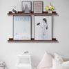 AZSKY 48 Inch Long Floating Shelves for Wall Large Picture Ledge Walnut Photo Ledge Wall Shelf Bookshelf for Home Decor Bathroom Kitchen Spice Rack Gallery Kids Book view 2