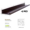 AZSKY 48 Inch Long Floating Shelves for Wall Large Picture Ledge Walnut Photo Ledge Wall Shelf Bookshelf for Home Decor Bathroom Kitchen Spice Rack Gallery Kids Book view 3