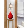 Sculpture Vase Vase Ceramic Floor Standing Large Simple for Dry Flowers Decoration Art Home Household Living Room Hotel Bedroom Office Red 23 x 40 cm Crafts view 3