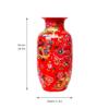 Sculpture Vase Vase Ceramic Floor Standing Large Classical for Dry Flowers Decoration Art Home Household Living Room Hotel Bedroom Office Red 29 x 61 cm Crafts view 2
