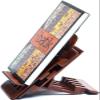 Artebona Book Stand Ipad Holder Book Display Stand - Handcrafted from 1 Solid Block of Teak Wood (Puzl Book Stand) view 3