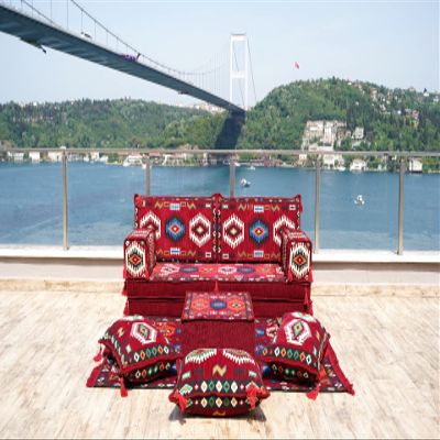Arabic Floor Seating, Floor Pillows, Oriental Floor Couch, Custom Sofa Cover, Arabic Furniture, Arabic Majlis, Arabic Jalsah, Loveseat, Sofa Covers (Sofa Full Set, 8'' Thickness (20 cm))