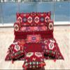 Arabic Floor Seating, Floor Pillows, Oriental Floor Couch, Custom Sofa Cover, Arabic Furniture, Arabic Majlis, Arabic Jalsah, Loveseat, Sofa Covers (Sofa Full Set, 8'' Thickness (20 cm)) view 4
