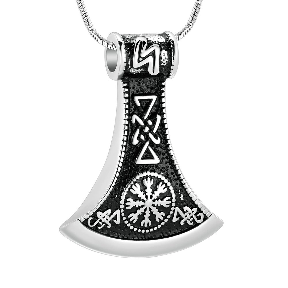 SHEIL Memorial Urn Necklace for Ashes Stainless Steel Cremation Jewelry - Cremation Jewellery Urn Pendant