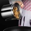 Hemoton Grease Filter Bacon Grease Container with Strainer and Lid Oil Grease Skimmer Pot with Spoon Frying Tool for Kitchen Restaurant BBQ Storing (2L/ 67oz) Stainless Steel Spoon view 2