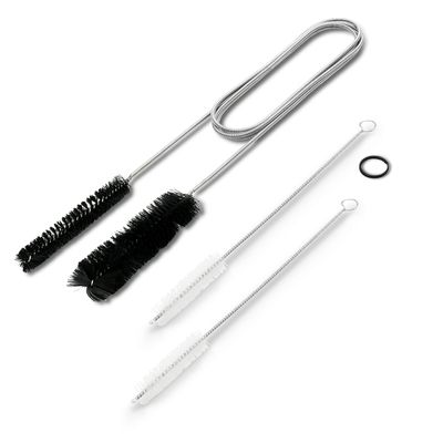 Flexible Drain Cleaning Brush (72" Long) for Drains, Bottles, Bathroom Sink, Bathtub, Shower, and Kitchen Sink, Heavy-Duty Double Ended Nylon with Elastic Hose, Bathroom Essentials, Black