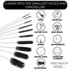 Flexible Drain Cleaning Brush (72" Long) for Drains, Bottles, Bathroom Sink, Bathtub, Shower, and Kitchen Sink, Heavy-Duty Double Ended Nylon with Elastic Hose, Bathroom Essentials, Black view 4