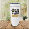 Bus School Driver White Viking Tumbler 20oz - Get In Loser! Were Doing Bus Stuff!! - Appreciation Bus Director Driving Specialist Retirement Dad view 2