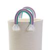 Two's Company Set of 3 Rainbow Handle Hand-Crafted Rope Baskets view 4