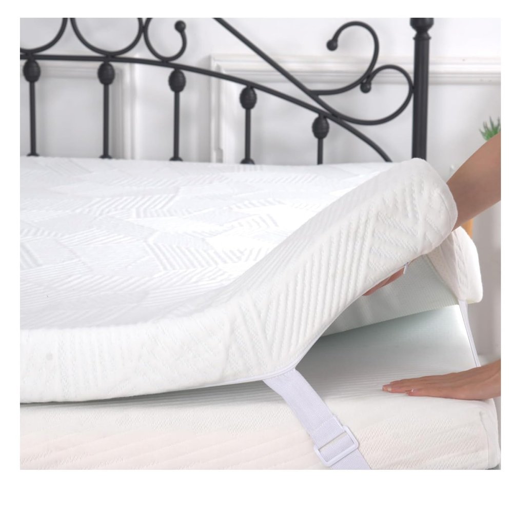3 Inch Memory Foam Mattress Topper Twin XL, Cooling Gel Bed Topper with Removable Cover, Soft & Pain Relief & Breathable, CertiPUR-US & Oeko-Tex Certified