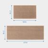 GAMUKAI Kitchen Rugs and Mats Set of 2 Non-Skid Natural Rubber Kitchen Mats for Floor Runner Rugs for Kitchen Floor Front of Sink, Hallway, Laundry Room (Beige, 17 x 30''+17 x 47'') view 2