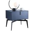 Bedroom Nightstands Bedroom Bedside Wood Single Drawer Tall End Table with Metal Legs Large Capacity Storage Cabinet Modern Style Furniture for Bedroom Living Room 19" H Beside Table for Living Room view 1