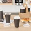 Restaurantware LIDS ONLY: Restpresso Lids For 8 12 16 and 20-OZ Paper Coffee Cups 25 Detachable Plug Disposable Paper Cup Lids - Spout Clear Plastic Hot Cup Lids Cups Sold Separately view 4