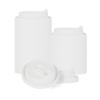 Restaurantware LIDS ONLY: Restpresso Lids For 8 12 16 and 20-OZ Paper Coffee Cups 25 Detachable Plug Disposable Paper Cup Lids - Spout White Plastic Hot Cup Lids Cups Sold Separately view 1
