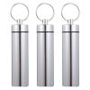 Homoyoyo 3pcs Aluminum Toothpick Holders Portable Cotton Swab Containers Keychain for Outdoor Travel and Daily Use view 1